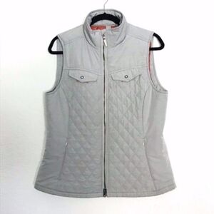 Royal Robbins | Light Gray & Orange Quilted Vest